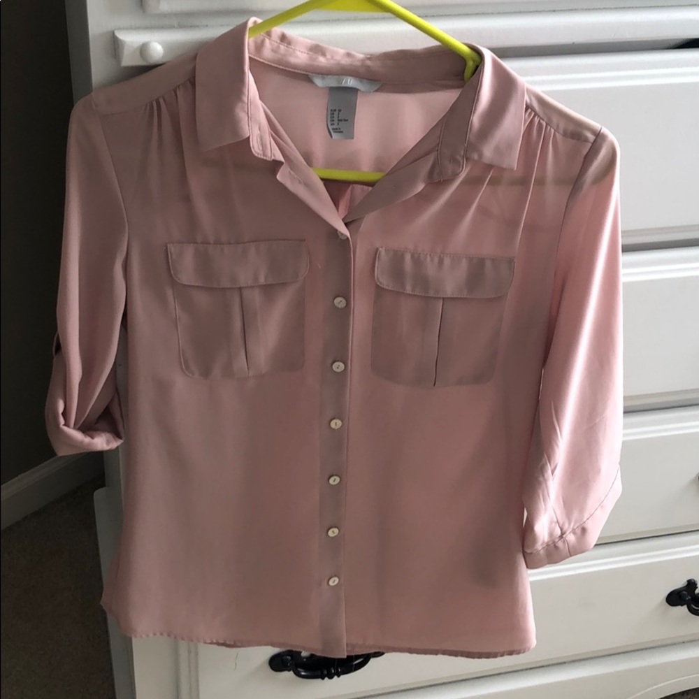 H&M button blouse